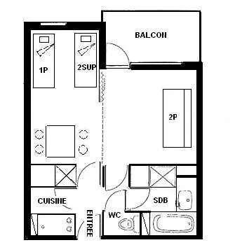 Appartement Le Sapporo - Divisible 4/5 Pers - Le Sapporo - Plagne Villages Mae-5094